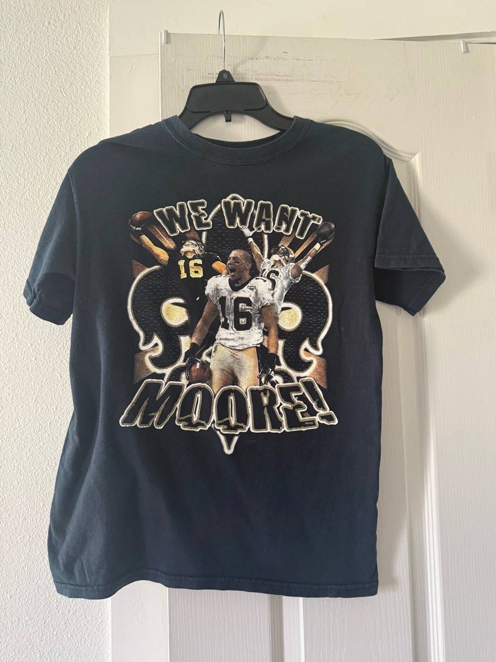 New Orleans Saints Lance Moore #16 We Want Moore T Shirt Men’s S